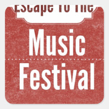 Escape To The Music Festival Sticker