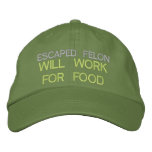 Escaped Felon Embroidered Hat