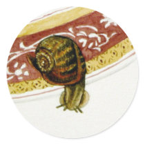 "Escargo Escapee" stickers