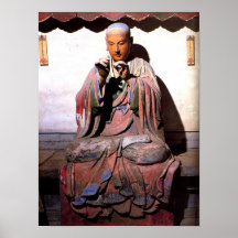 esciples 18D de Bouddha Affiche