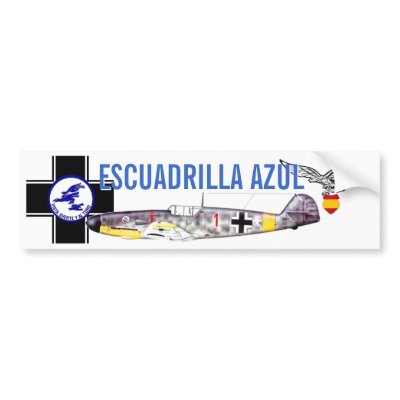 ESCUADRILLA AZUL BUMPER STICKERS by fbgdesings