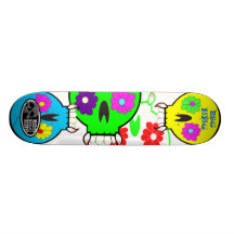 ESGHHG Girlie Vampire Skull Custom Skateboard