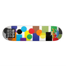 ESGHHG purple, brown, yellow, red, blue, black, gr Custom Skate Board