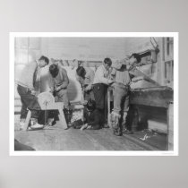 Eskimo Carpenters in Alaska 1904 Posters