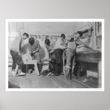 Eskimo Carpenters in Alaska 1904 Posters