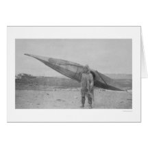 Eskimo Carrying Kayak 1909 Cards