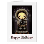 Eskimo girl card