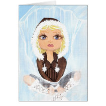 Eskimo in Ice Quantum Cutie Greeting Cards