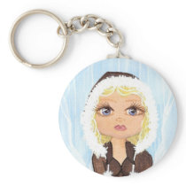 Eskimo in Ice Quantum Cutie Keychain