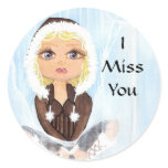 Eskimo in Ice Quantum Cutie Misses You Sticker