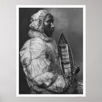 Eskimo Kayaker & Toy Boat 1922 Posters