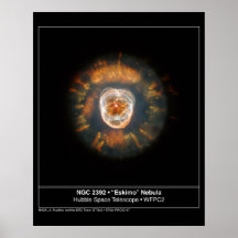 Eskimo Nebula 2392 Hubble Telescope Print