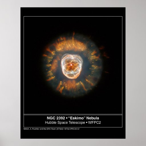 Eskimo Nebula 2392 Hubble Telescope Print