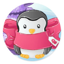 Eskimo Penguin gift Stickers