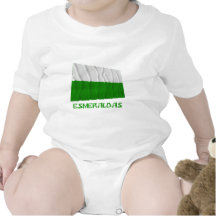 Esmeraldas waving flag with Name Romper