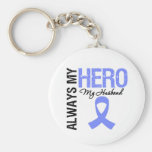 Esophageal Cancer Always My Hero My Husband Keychain