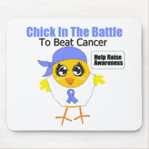 Esophageal Cancer Chick In the Battle Mousepads