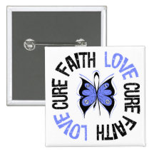 Esophageal Cancer Faith Love Cure Buttons