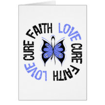 Esophageal Cancer Faith Love Cure Greeting Cards