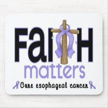 Esophageal Cancer Faith Matters Cross 1 Mousepad