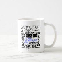 Esophageal Cancer Fight Persevere Overcome Win Coffee Mug