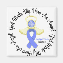 Esophageal Cancer God Made My Hero An Angel Refrigerator Magnets