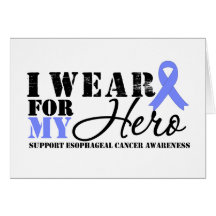 Esophageal Cancer Hero Ribbon Cards