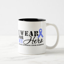 Esophageal Cancer Hero Ribbon Coffee Mug