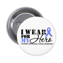 Esophageal Cancer Hero Ribbon Pinback Button