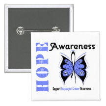 Esophageal Cancer Hope Awareness Button