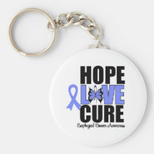 Esophageal Cancer Hope Love Cure Key Chains