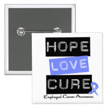 Esophageal Cancer Hope Love Cure Pin