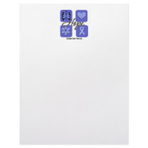 Esophageal Cancer Hope Love Inspire Awareness Customized Letterhead