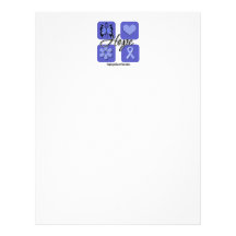 Esophageal Cancer Hope Love Inspire Awareness Customized Letterhead