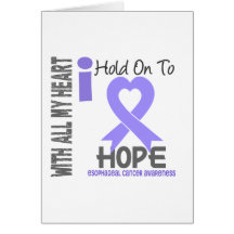 Esophageal Cancer I Hold On To Hope Greeting Card