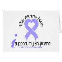 Esophageal Cancer I Support My Boyfriend Cards
