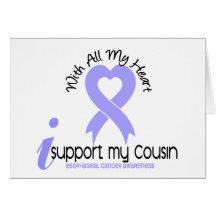 Esophageal Cancer I Support My Cousin Greeting Card