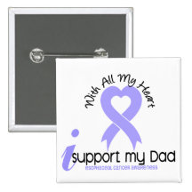 Esophageal Cancer I Support My Dad Pin