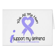 Esophageal Cancer I Support My Girlfriend Card