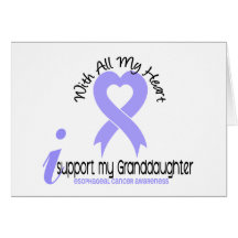 Esophageal Cancer I Support My Granddaughter Card