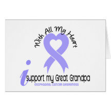 Esophageal Cancer I Support My Great Grandpa Card
