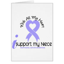 Esophageal Cancer I Support My Niece Card