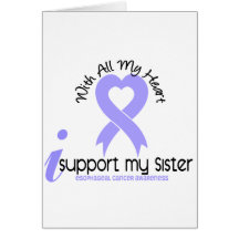 Esophageal Cancer I Support My Sister Greeting Cards