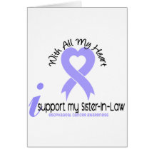 Esophageal Cancer I Support My Sister-In-Law Greeting Card