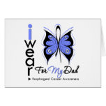 Esophageal Cancer I Wear Butterfly Ribbon DAD Cards