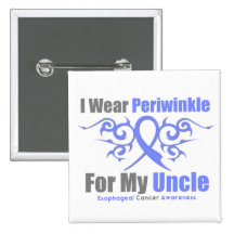 Esophageal Cancer Periwinkle Ribbon Uncle Pin