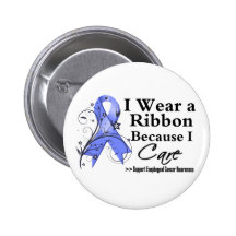 Esophageal Cancer Ribbon Because I Care Pin