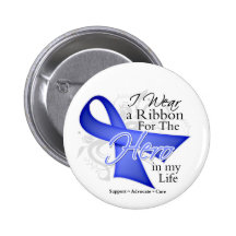 Esophageal Cancer Ribbon Hero in My Life Pins