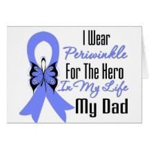 Esophageal Cancer Ribbon Hero My Dad Greeting Cards