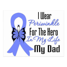 Esophageal Cancer Ribbon Hero My Dad Post Cards